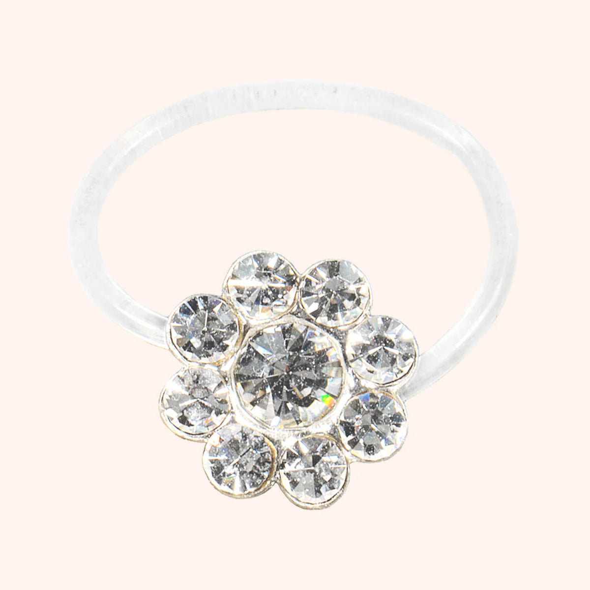 Zehenring weisse Blume
