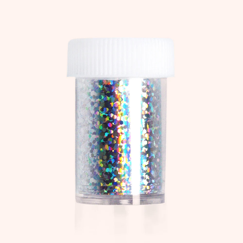 Nail Art Transferfolie Silver Glitter
