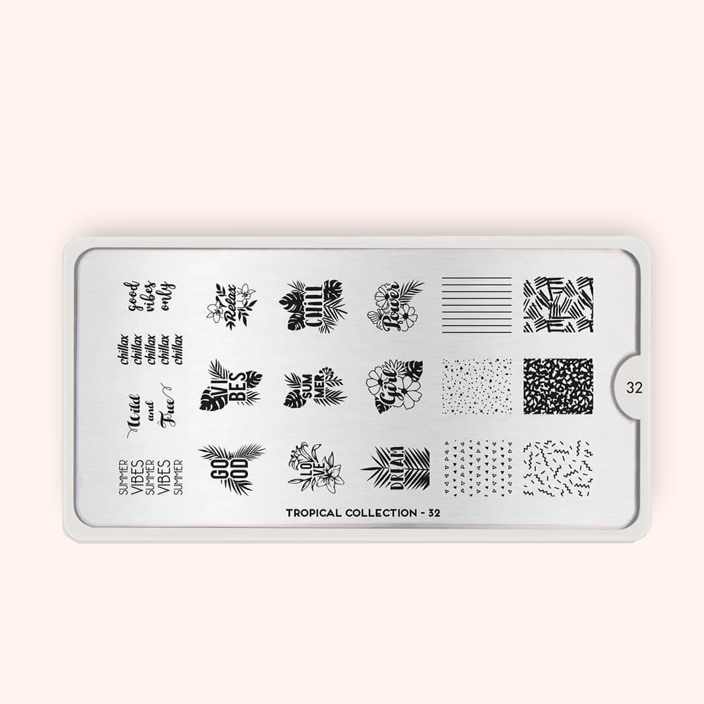 MoYou Stamping Plate Tropical 32