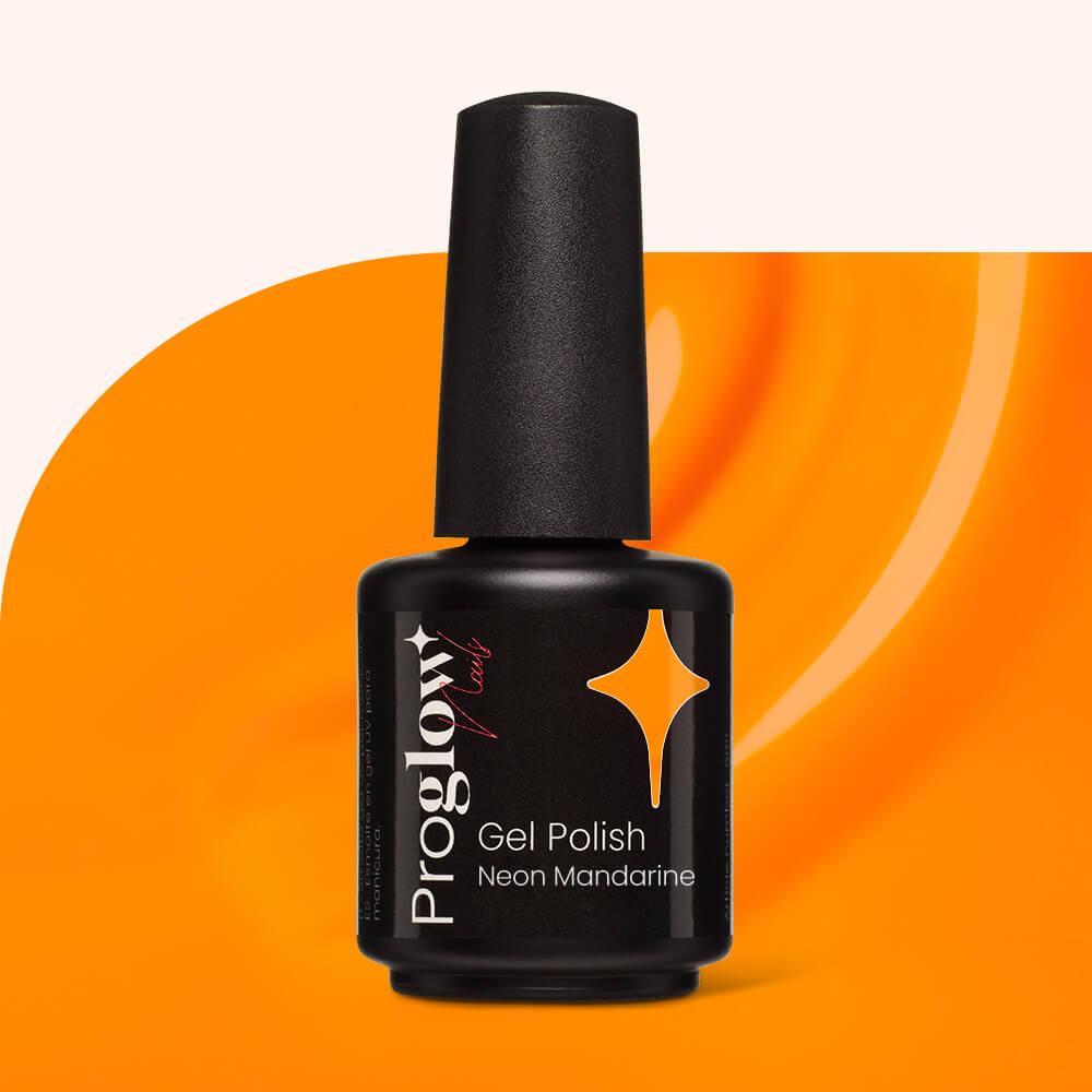 Gel Polish Shellac Neon Mandarine