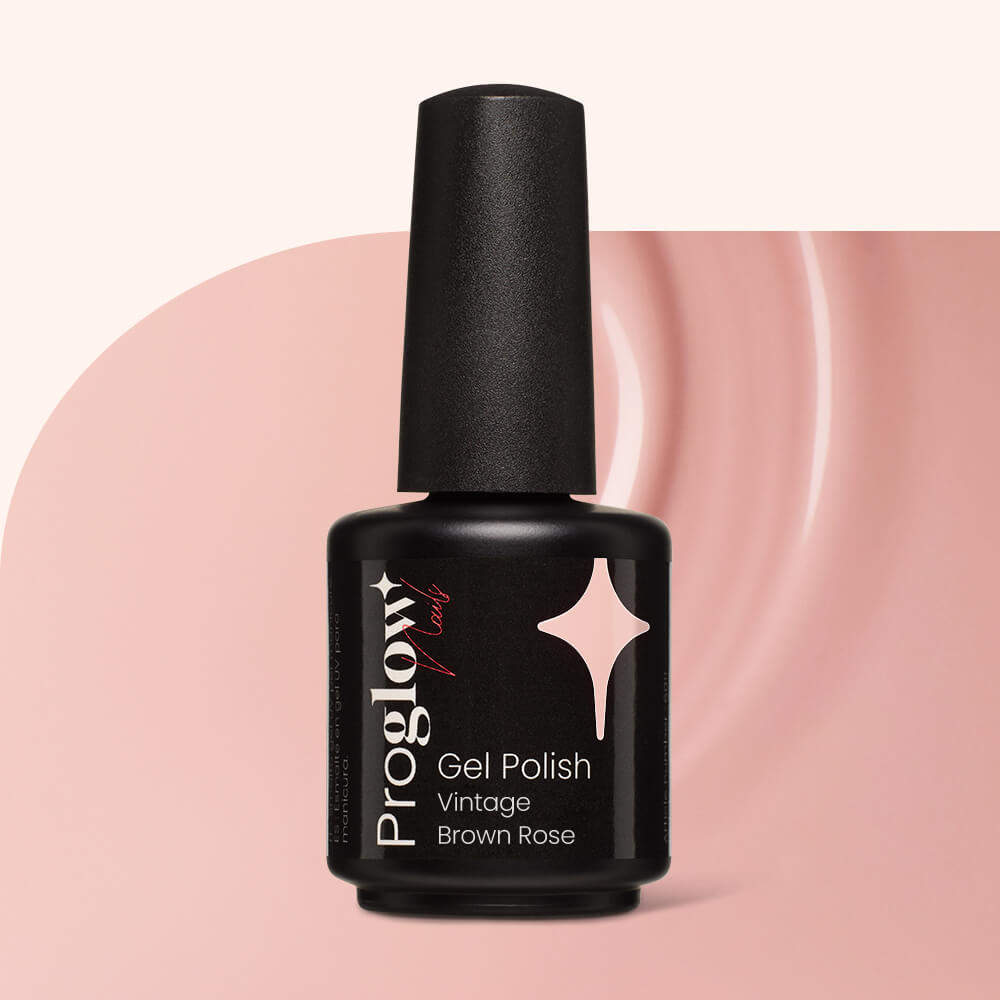 Gel Polish Shellac Vintage Brown-Rose nuderosa