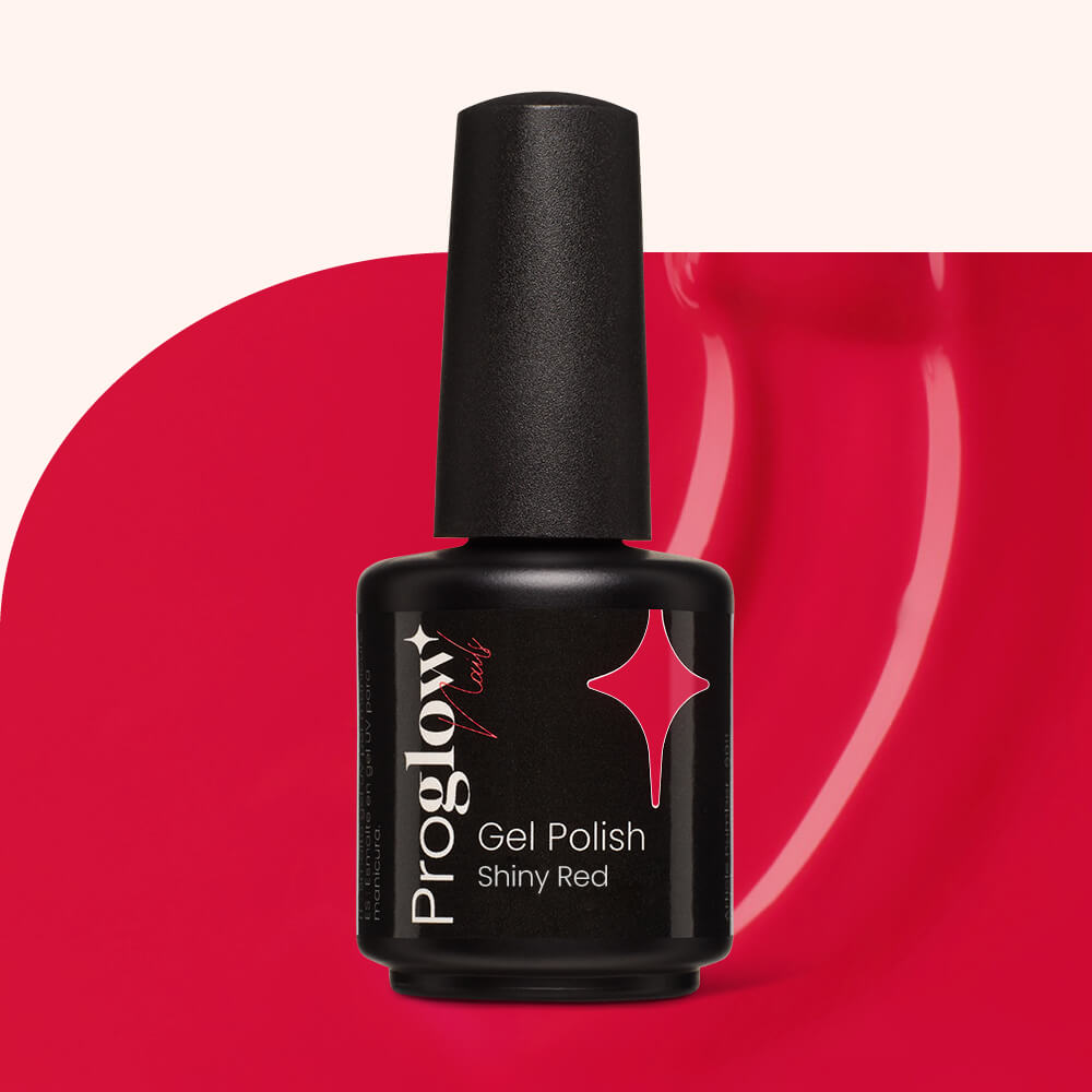 Gel Polish Shellac Shiny Red