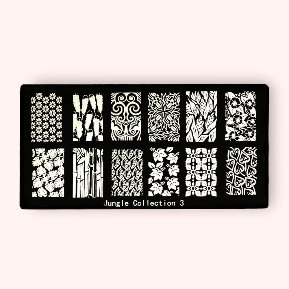 Stamping Plate Jungle Collection 3