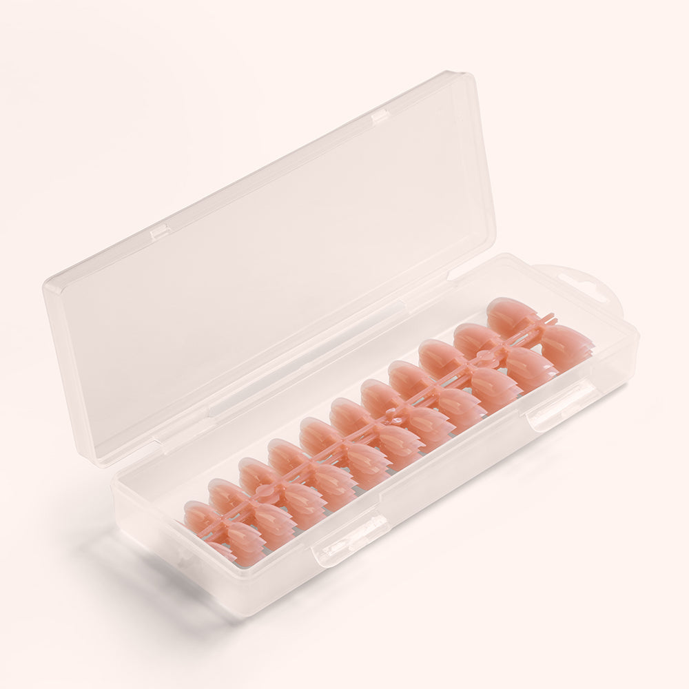 Soft Gel Nail Tips Short Square Shape Sweet Rose 120 in Tipbox 3