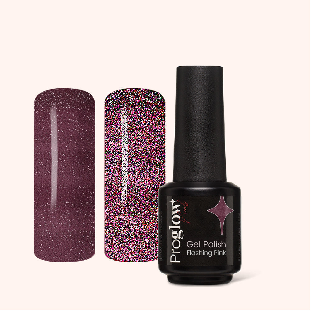 Gel Polish Shellac Flashing Pink