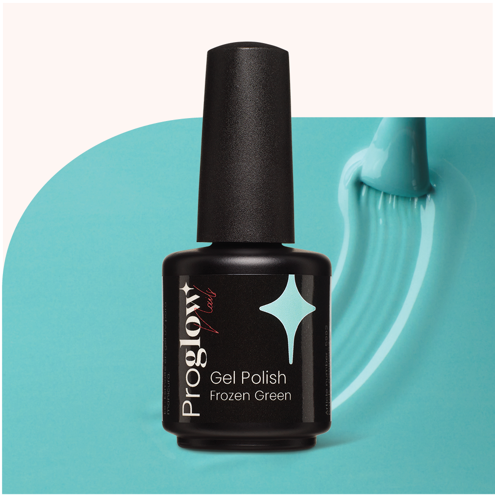 Gel Polish Shellac Frozen Green