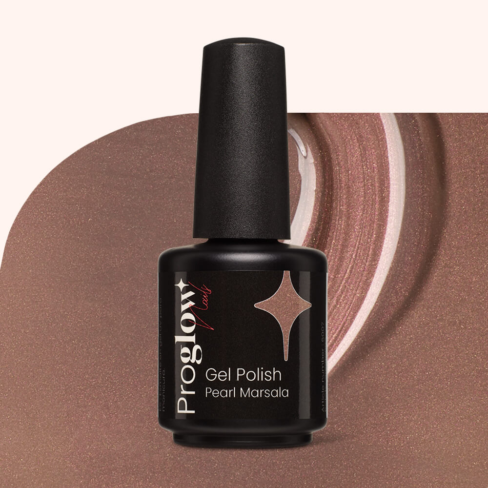 Gel Polish Shellac Pearl Marsala