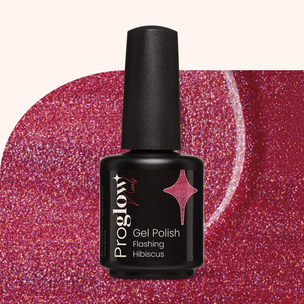 Gel Polish Shellac Flashing Hibiscus