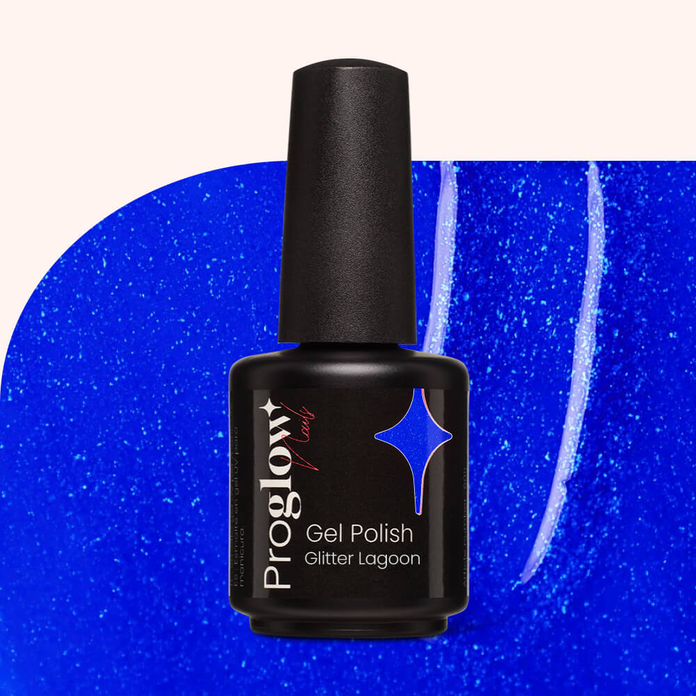 Gel Polish Shellac Glitter Lagoon