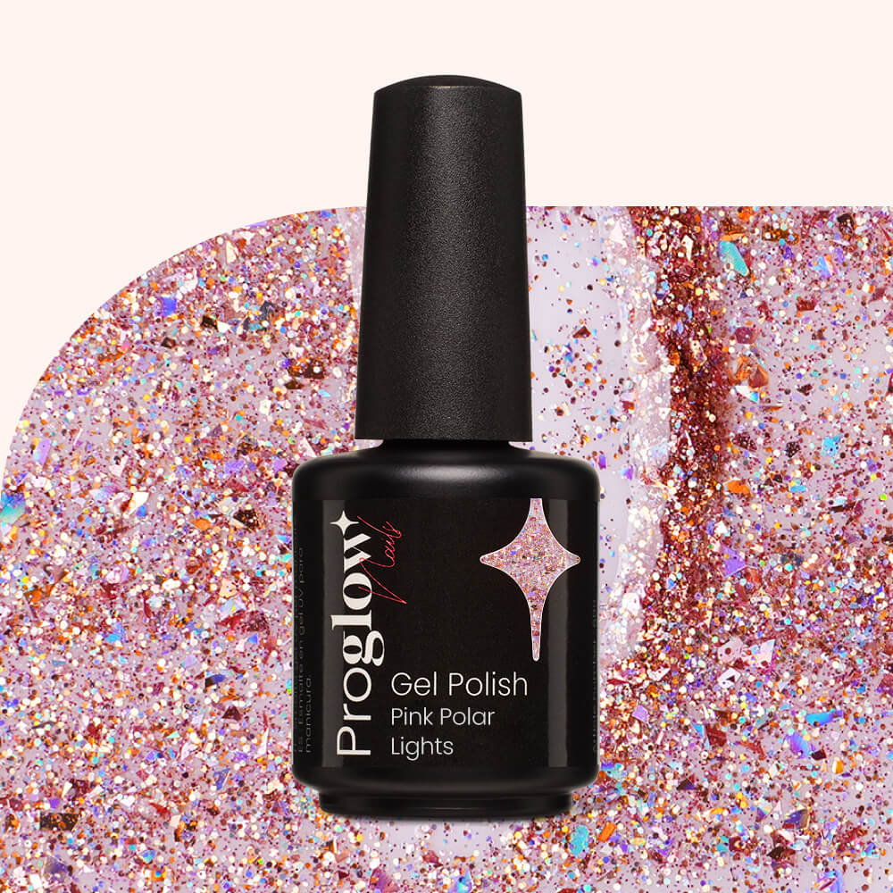 Gel Polish Shellac Pink Polar Lights