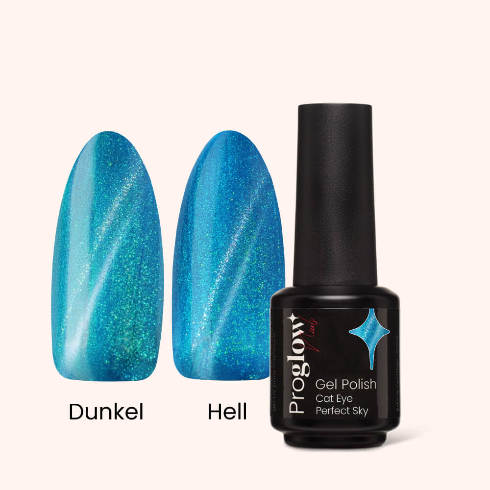 Gel Polish Shellac Cat Eye Perfect Sky