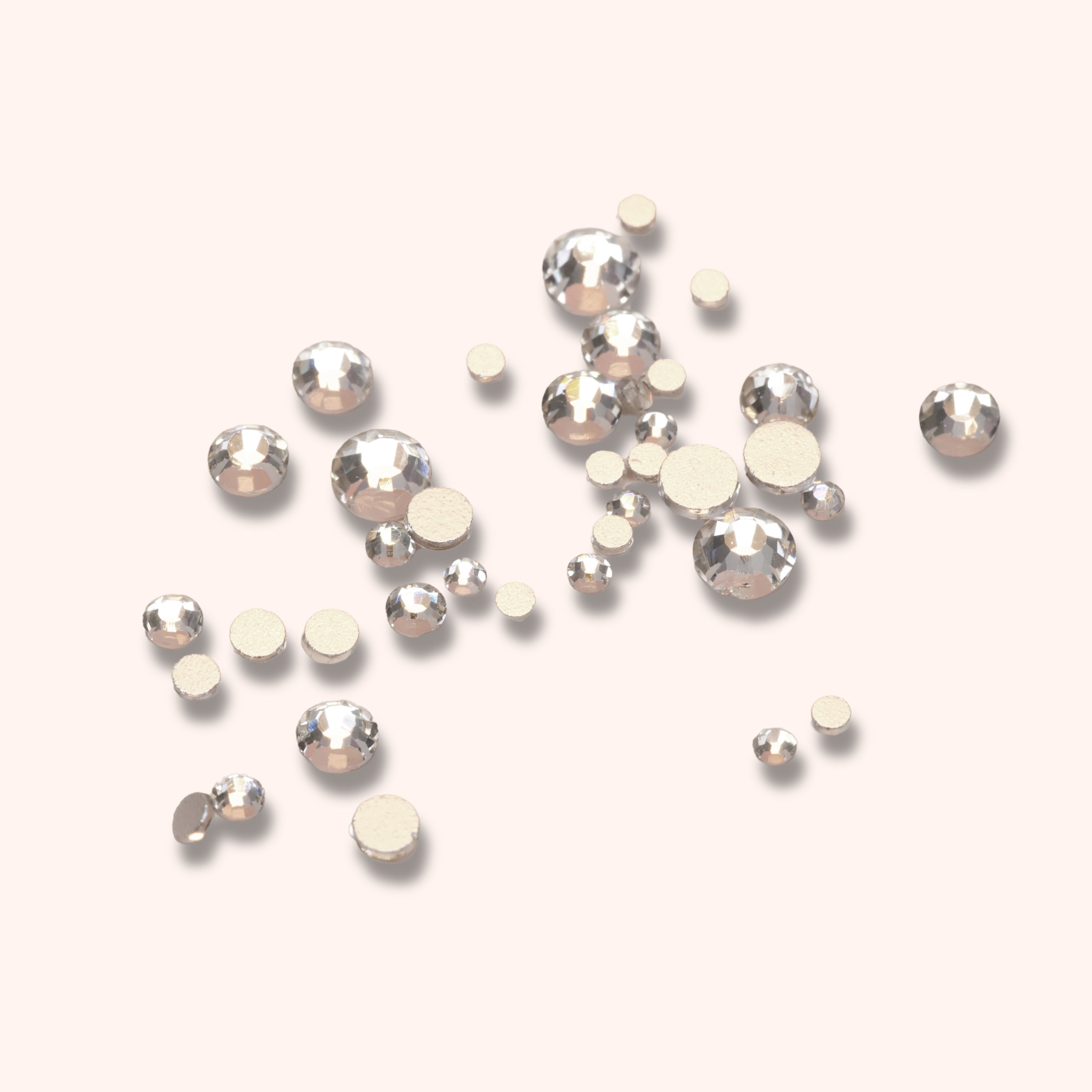 Strasssteine Silber in Box