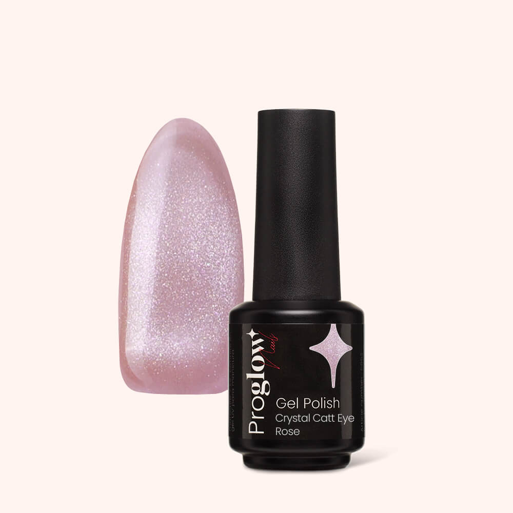 Gel Polish Shellac Crystal Cat Eye Rose