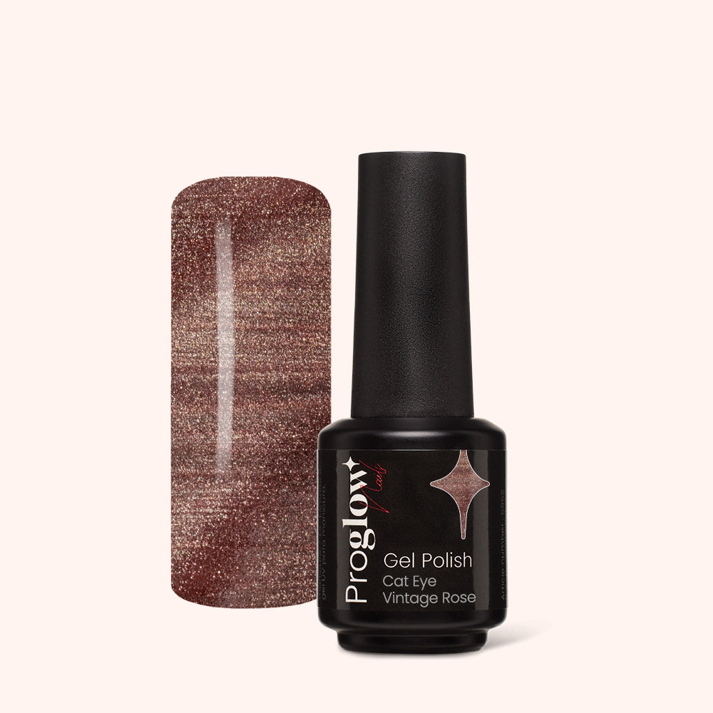 Gel Polish Shellac Cat Eye Vintage Rose