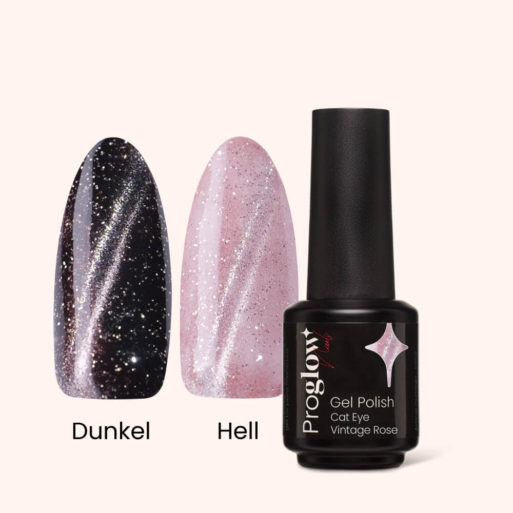 Gel Polish Shellac Cat Eye Vintage Rose