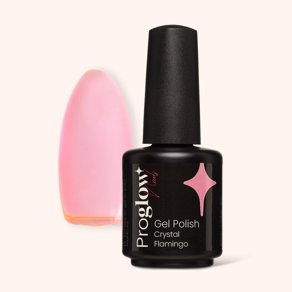 Gel Polish Shellac Crystal Flamingo