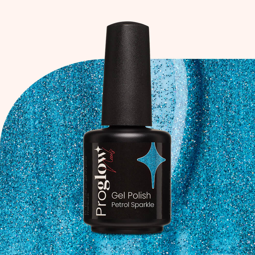 Gel Polish Shellac Petrol Sparkle