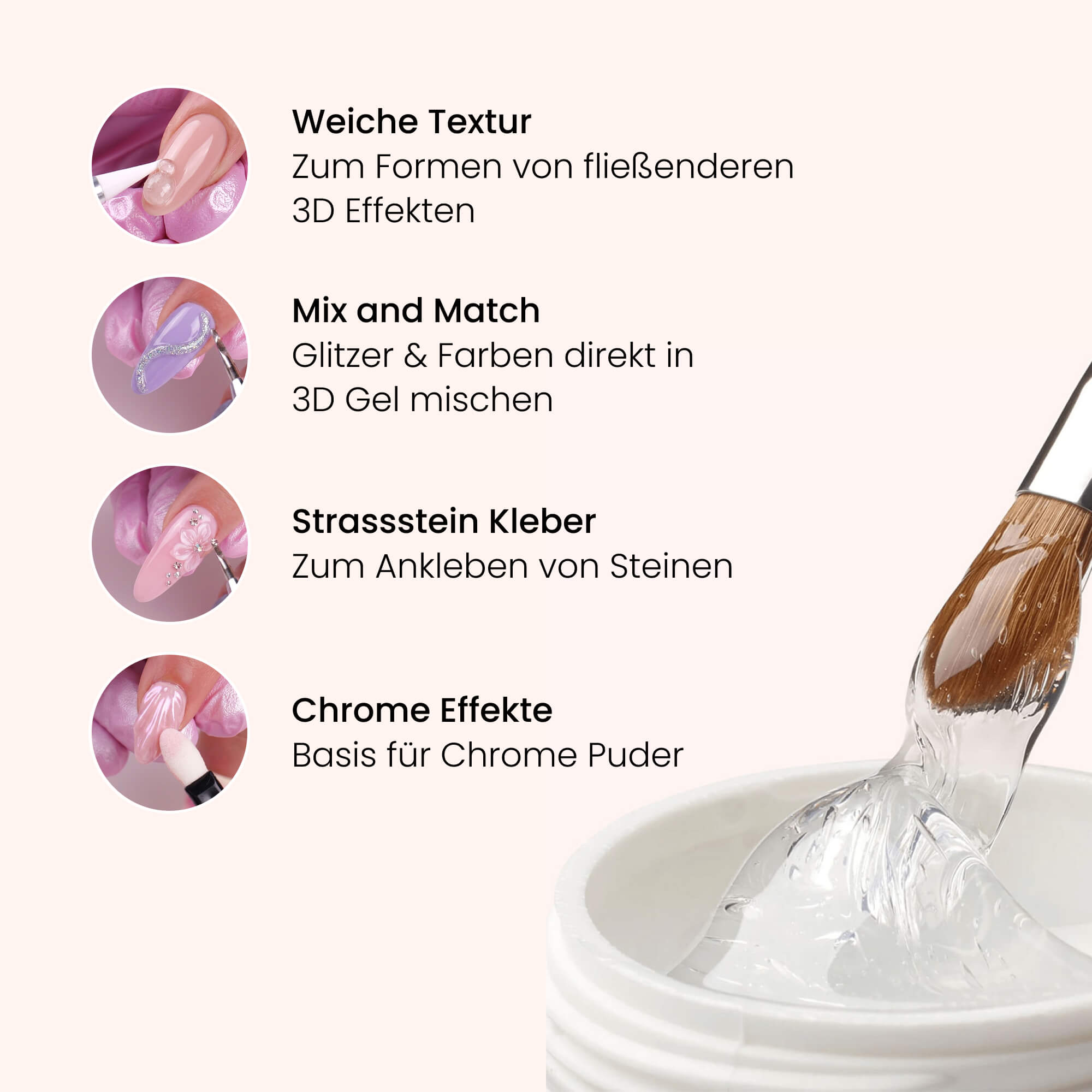 3D Nail Art Gel Soft