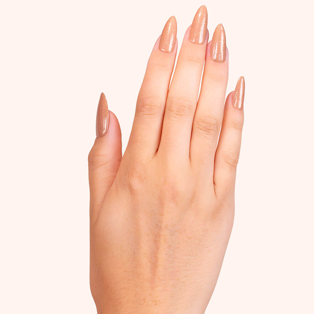 Gel Polish Shellac Glitter Cappuccino