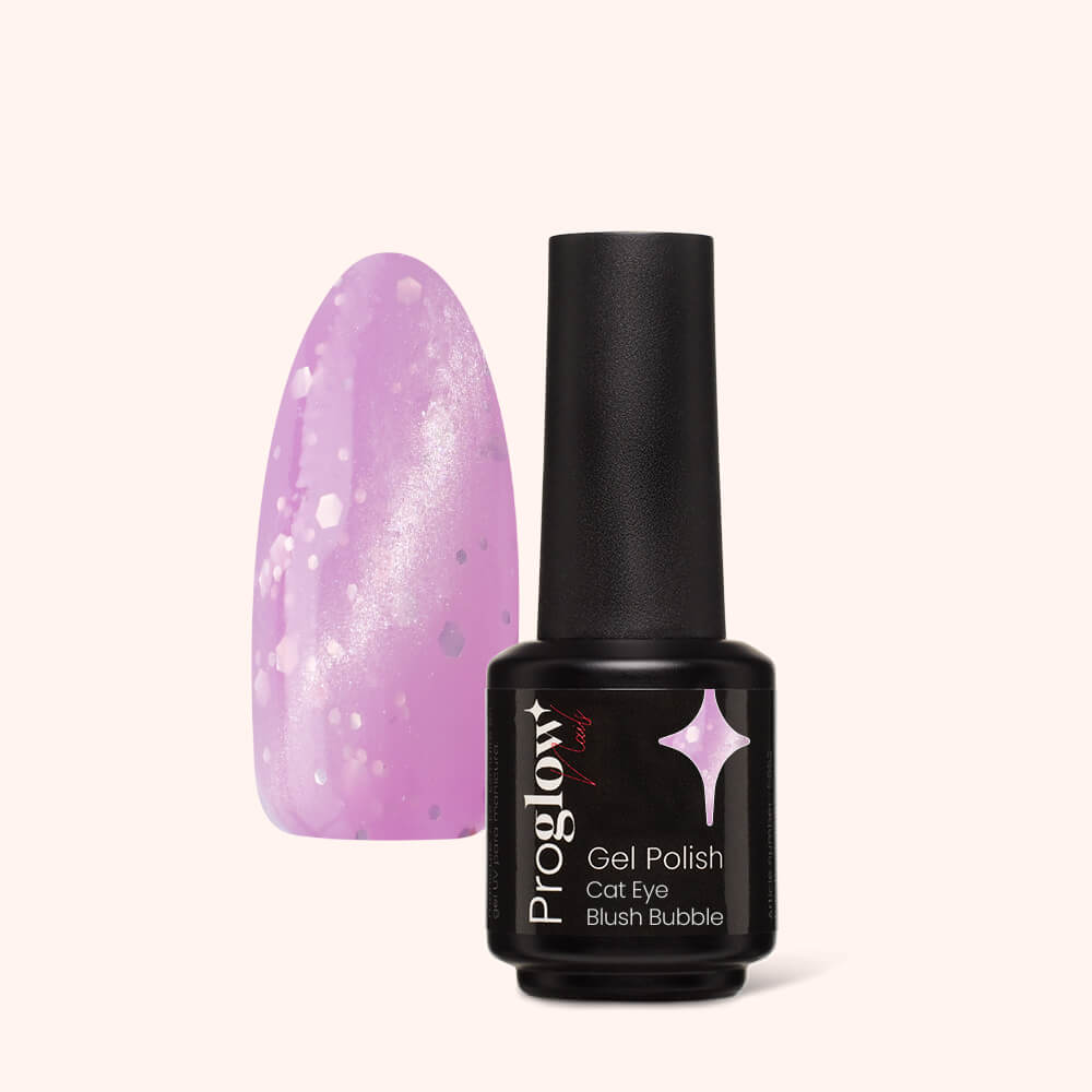 Gel Polish Shellac Cat Eye Blush Bubble