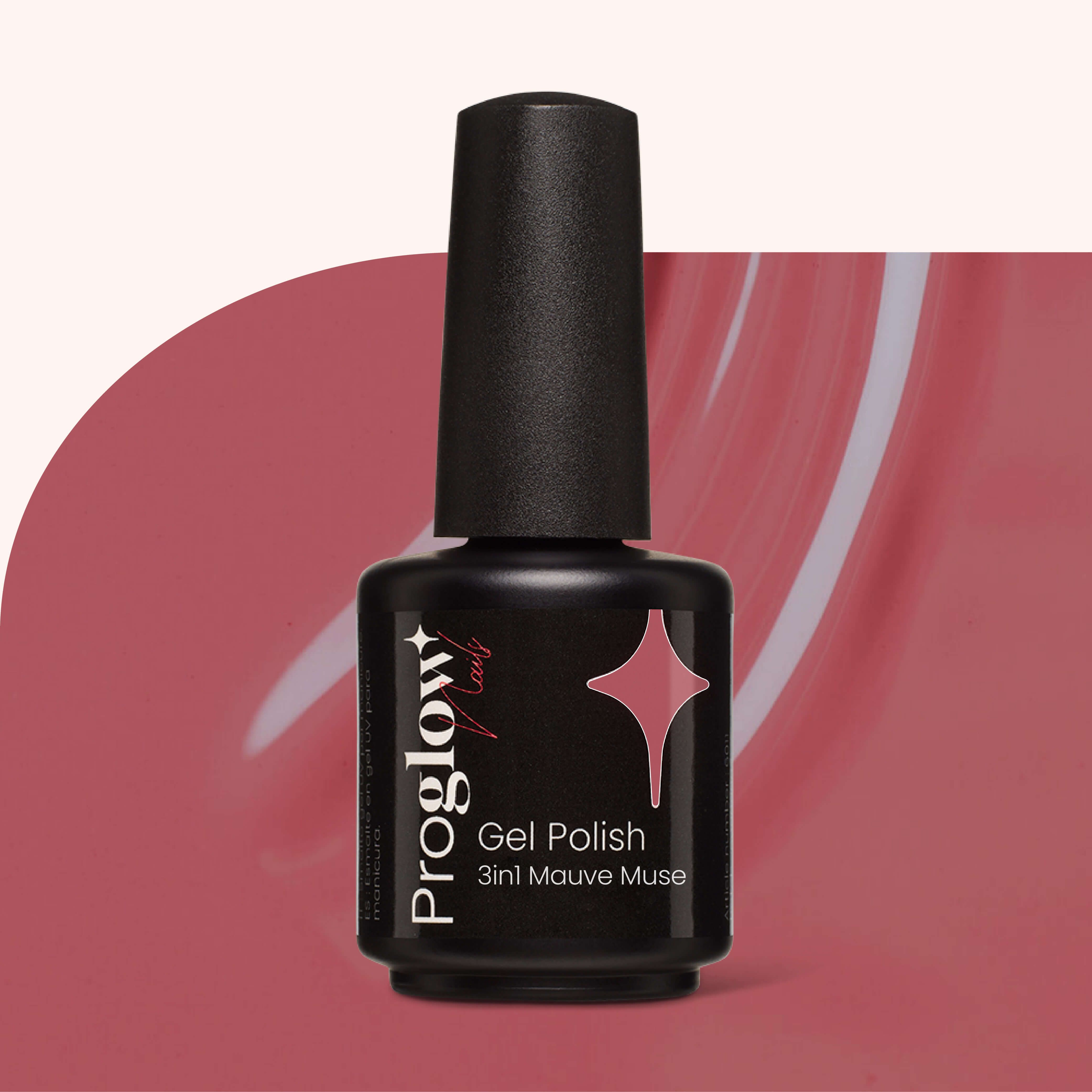 Gel Polish Shellac 3in1 No Wipe Mauve Muse