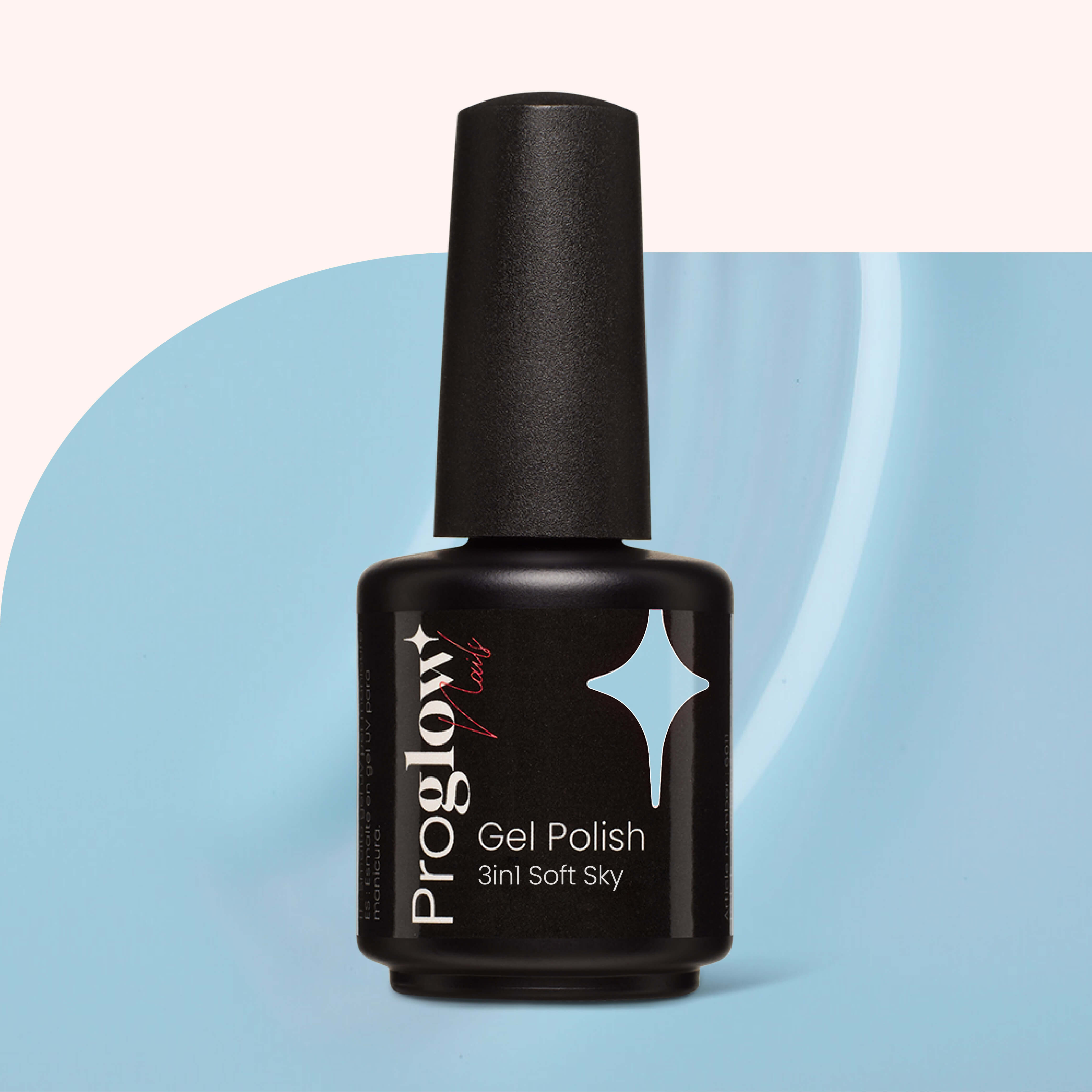 Gel Polish Shellac 3in1 No Wipe Soft Sky