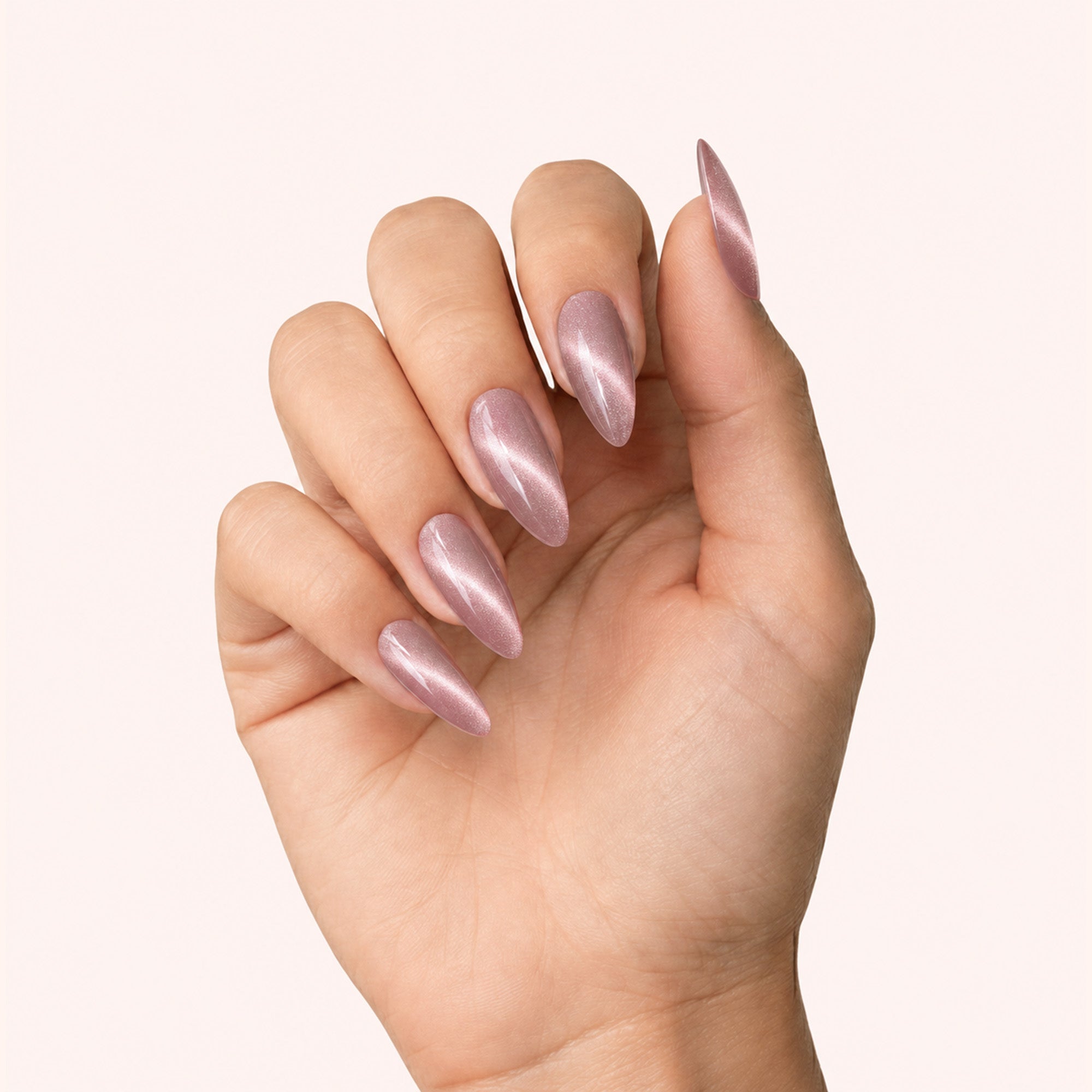 Gel Polish Shellac Cat Eye Nude Taupe