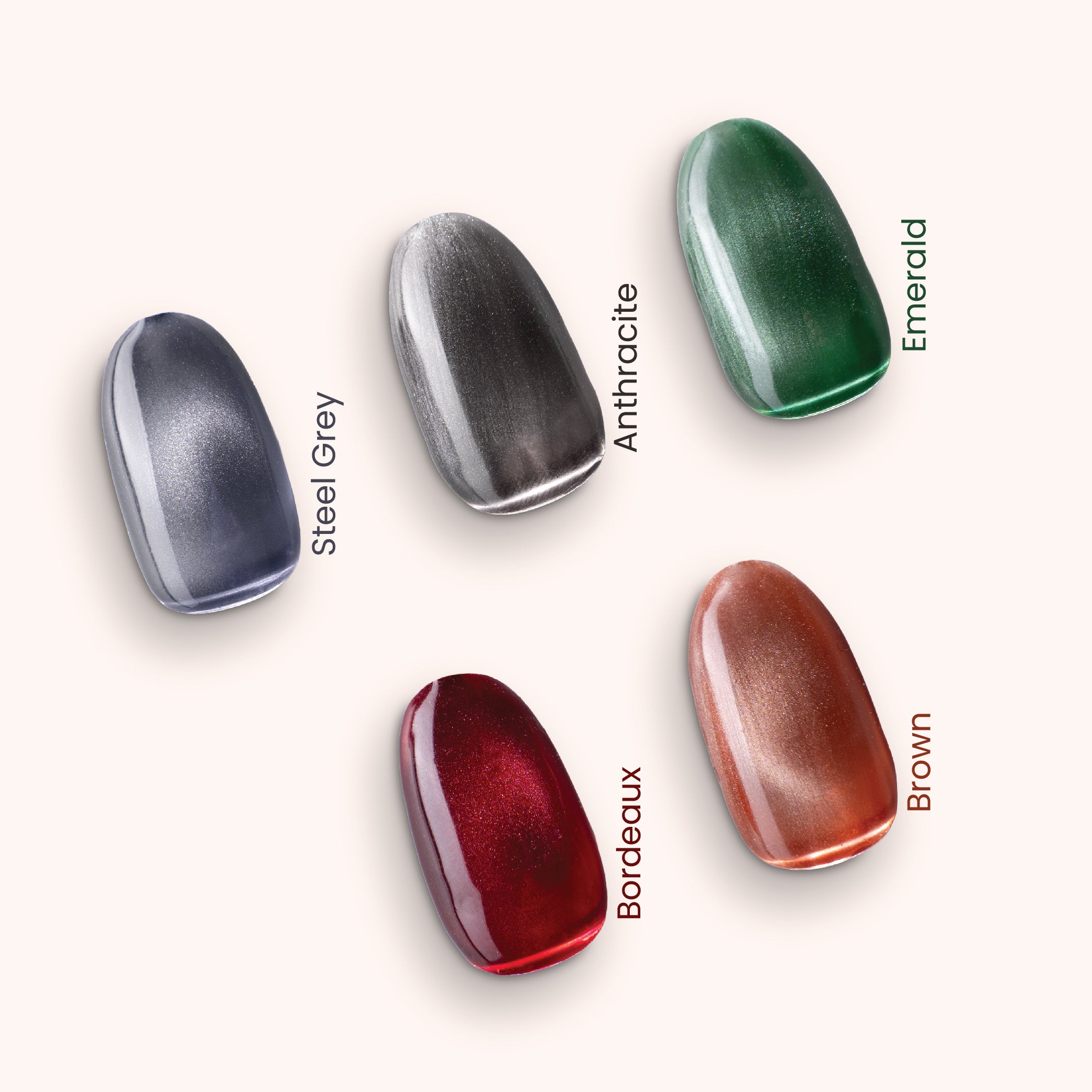 Gel Polish Shellac Crystal Cat Eye Emerald