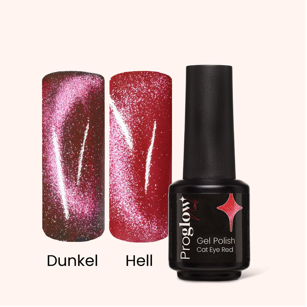 Gel Polish Shellac Cat Eye Red