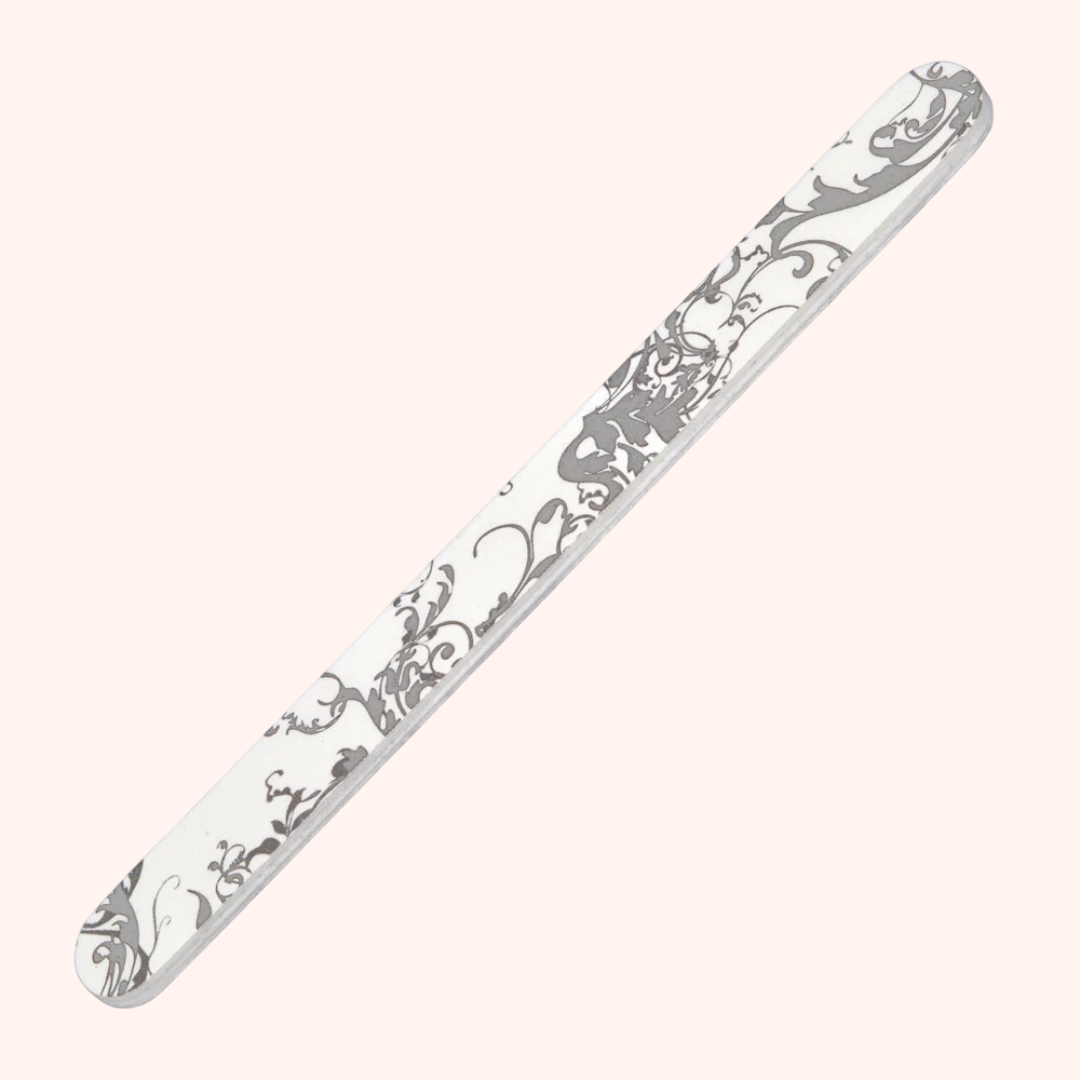 Profifeile mit Ornamenten silber auf weiss (240/240)
