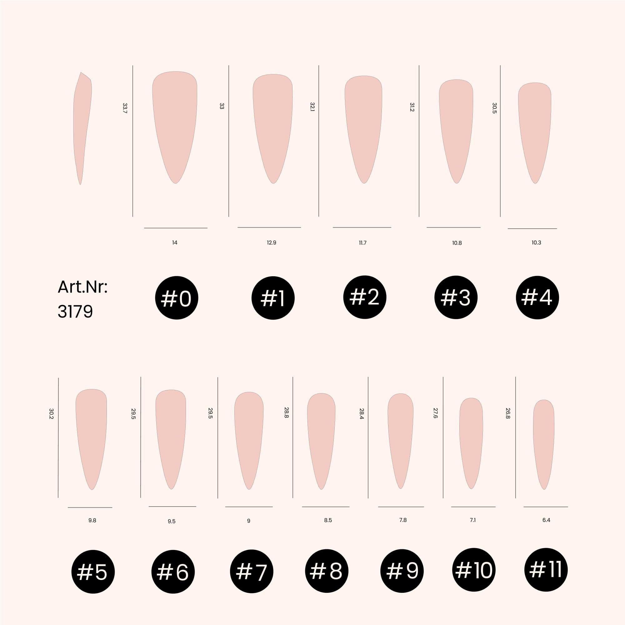Popits - Dual Tips Stiletto - 120 Stück