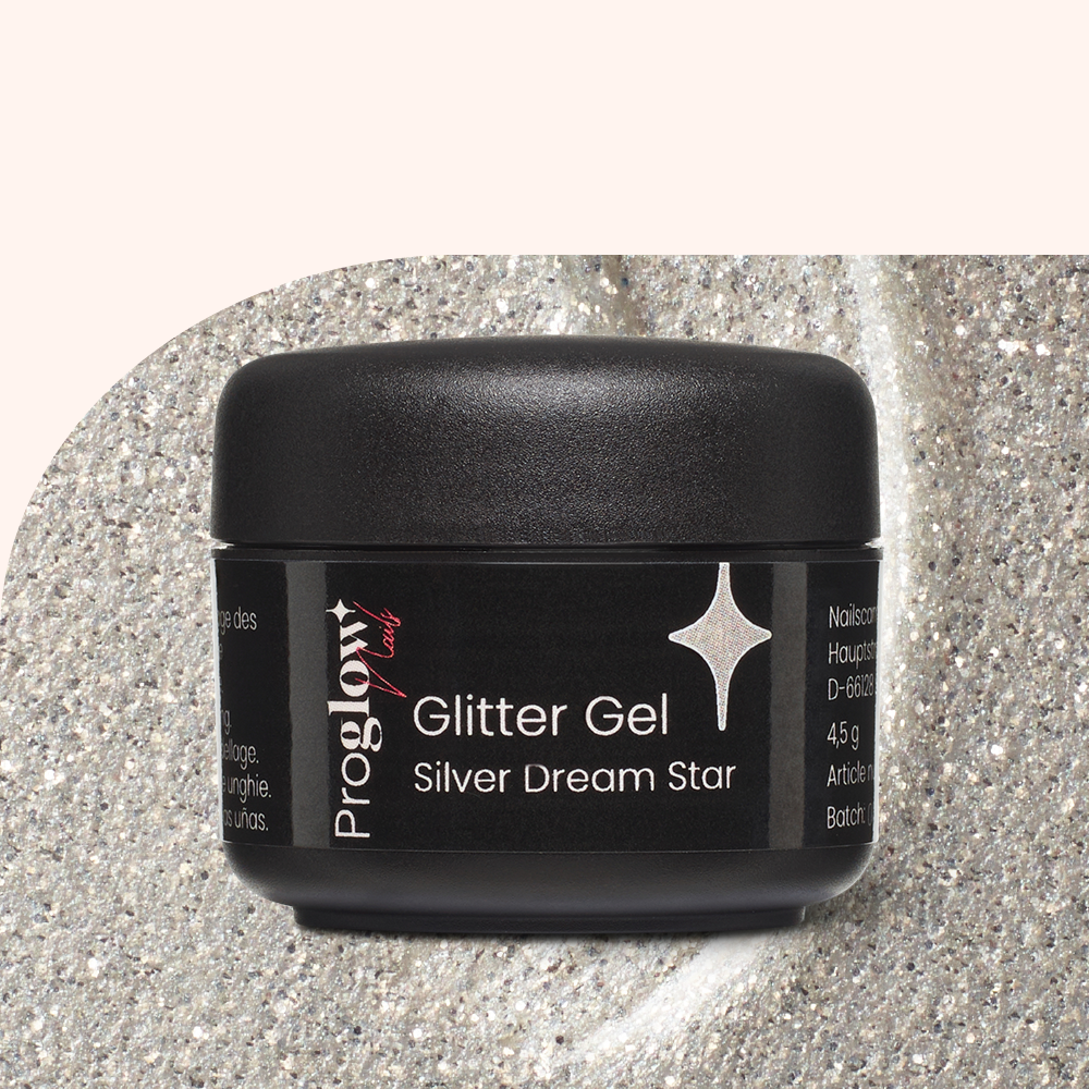 Glitter Gel Silver Dream Star