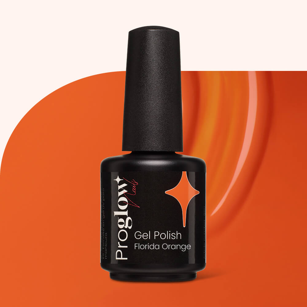 Gel Polish Shellac Florida Orange