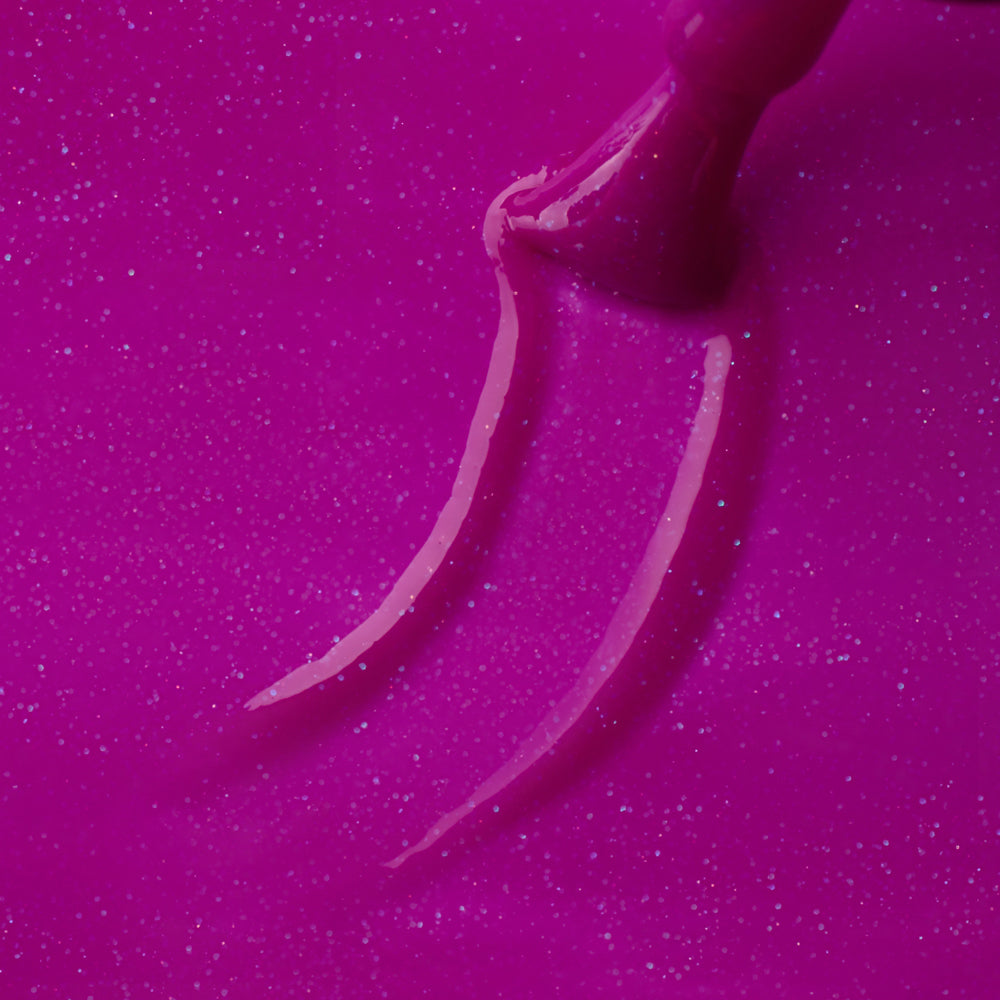 4103 Gel Polish Neon Purple Glitter 2