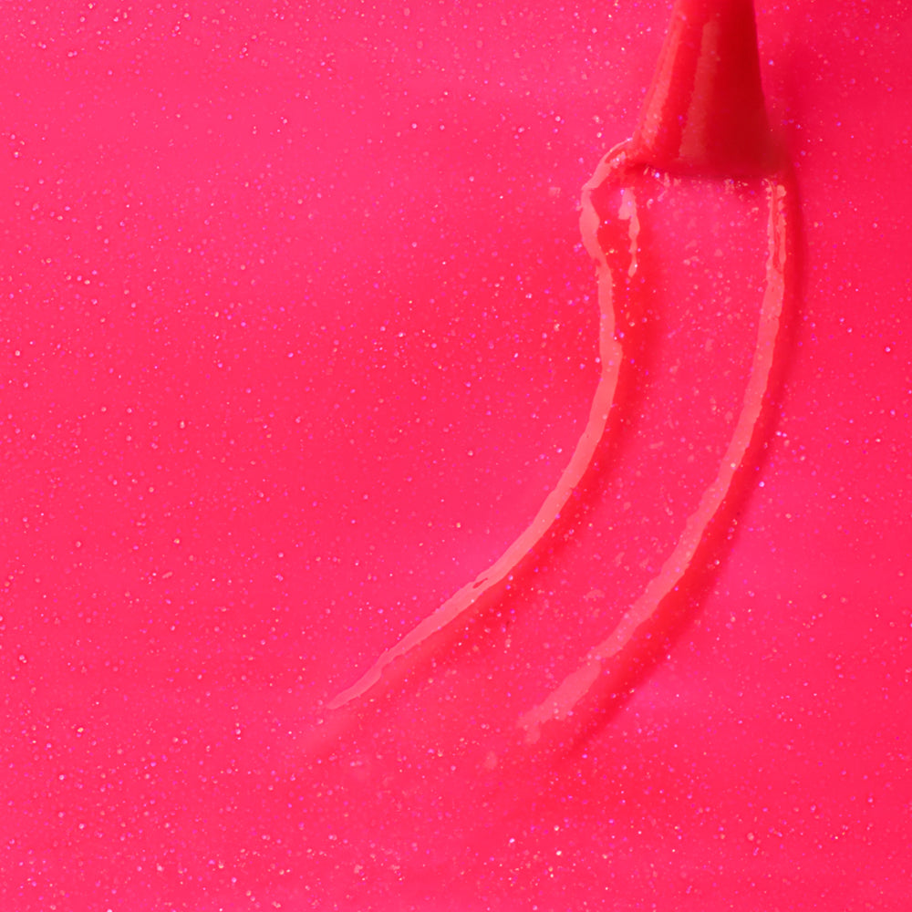 4104 Gel Polish Neon Pink Glitter 2