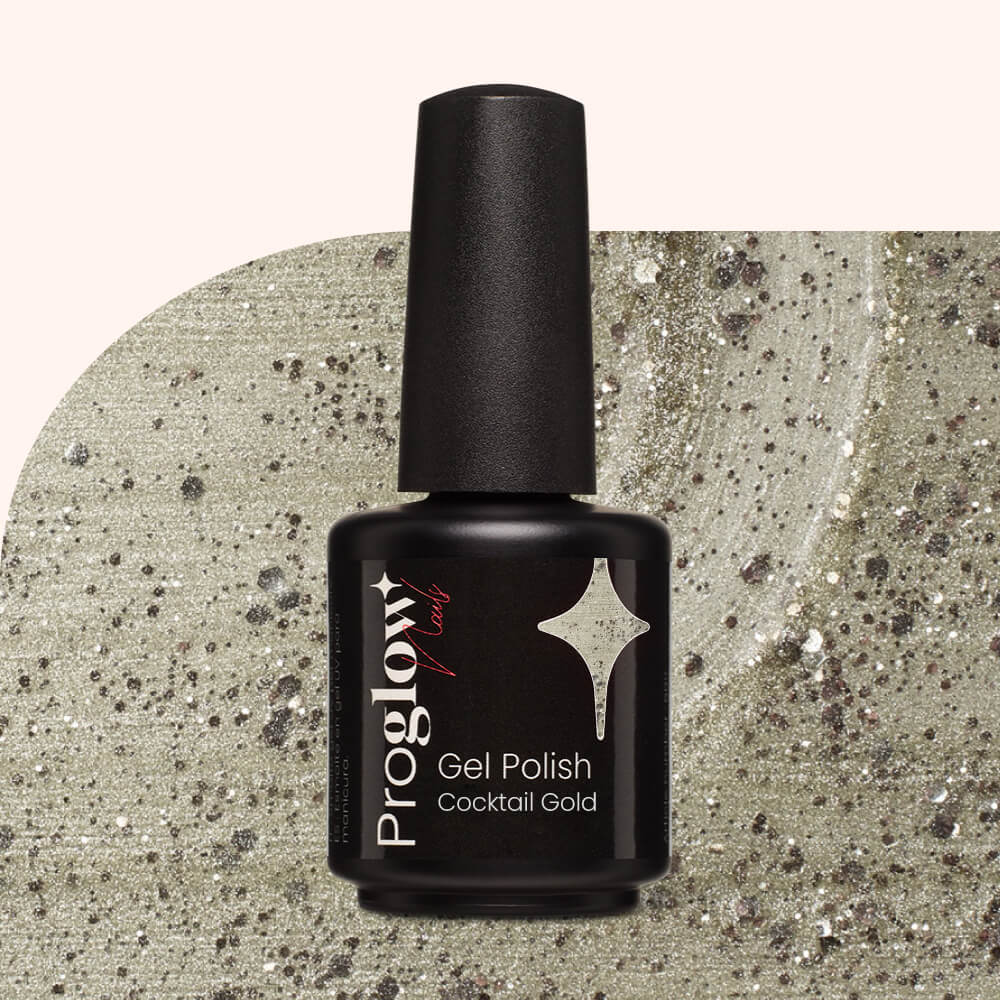 Gel Polish Shellac Cocktail Gold