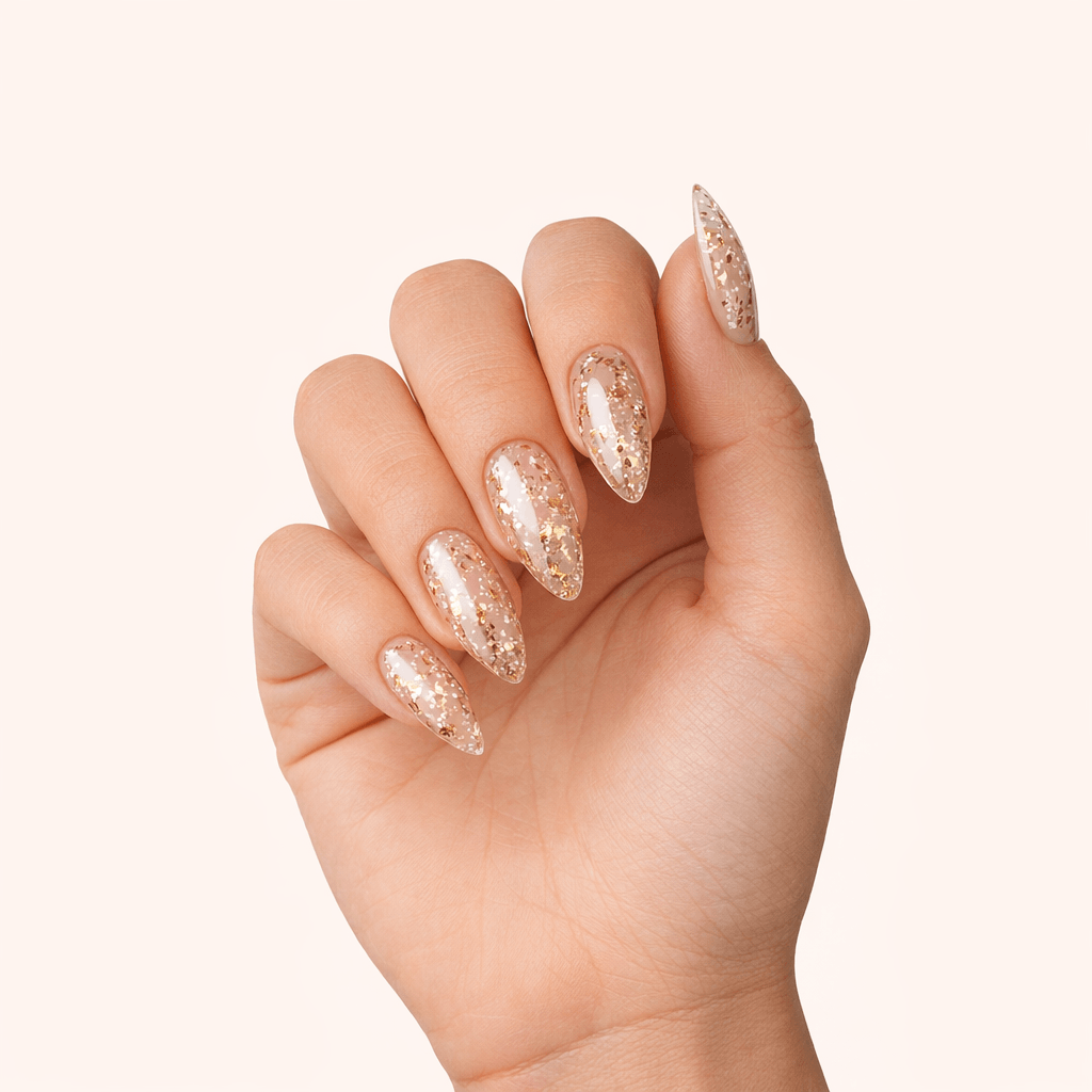 Gel Polish Shellac Bronze Foil