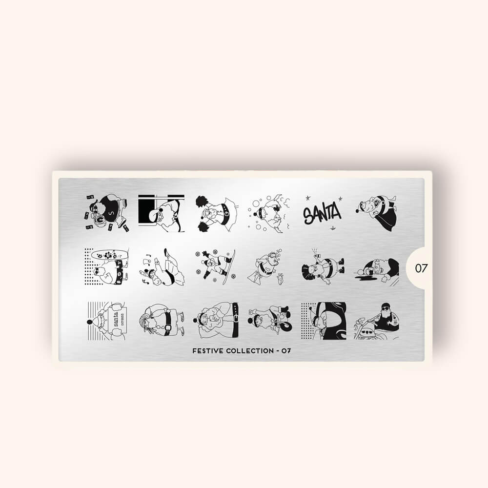 MoYou Stamping Plate Festive 07