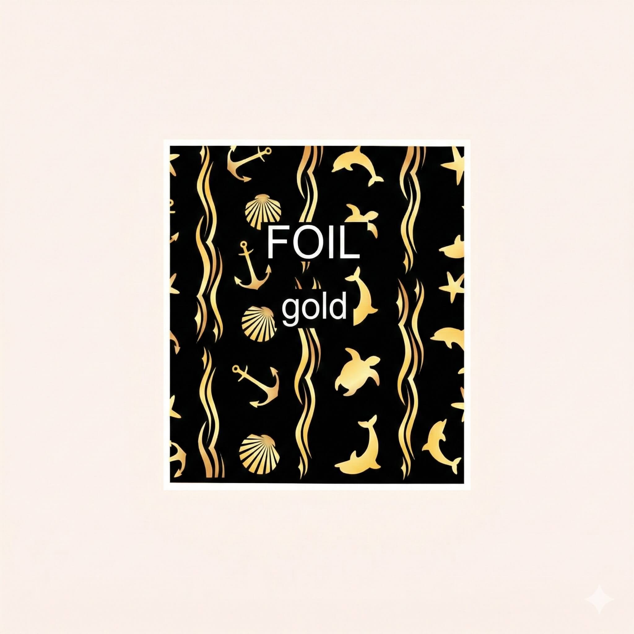 Premium Water Decals F059 gold