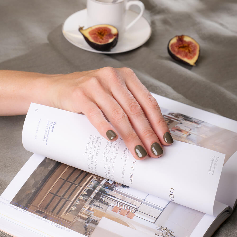 Gel Polish Shellac Military Olive