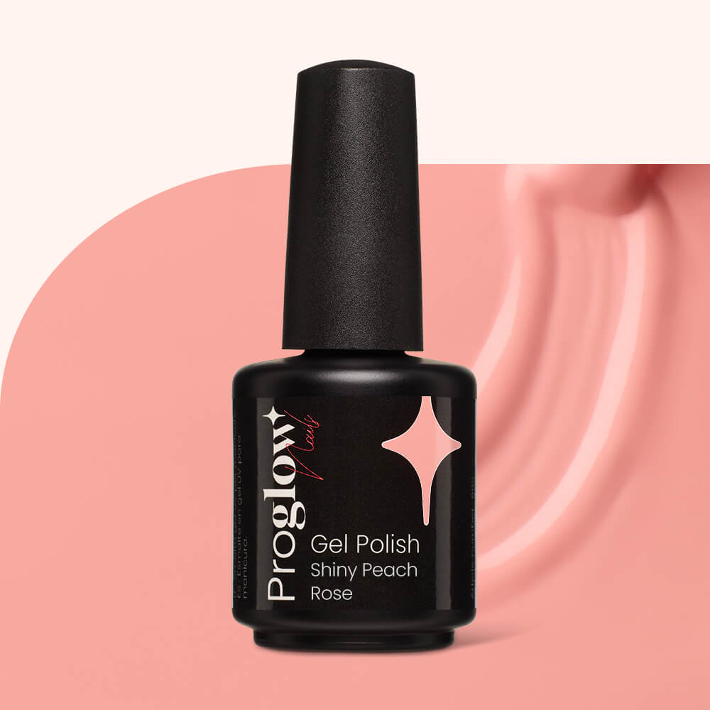Gel Polish Shellac Shiny Peach Rose