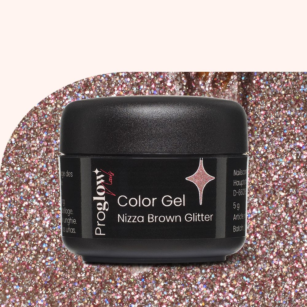 Color Gel Nizza Brown Glitter