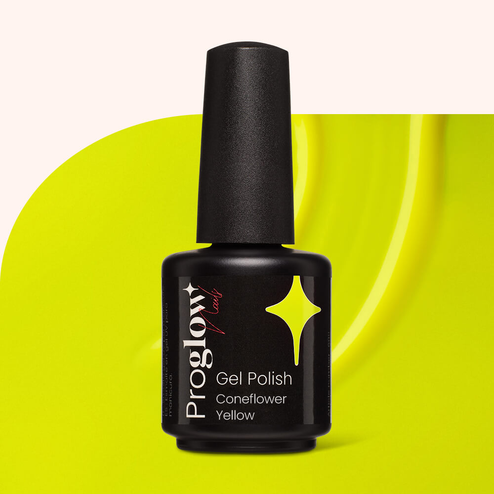 Gel Polish Shellac Coneflower Yellow