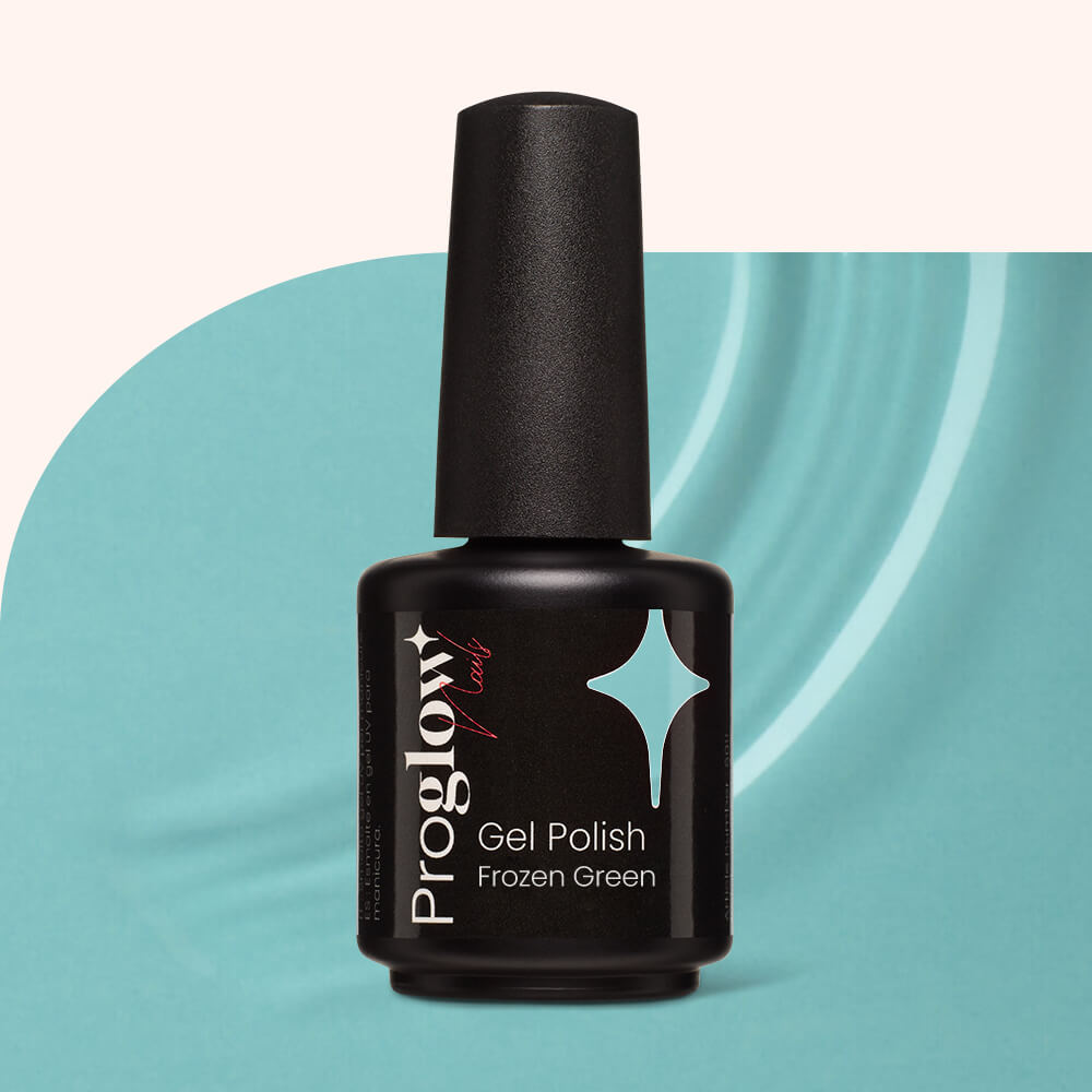 Gel Polish Shellac Frozen Green