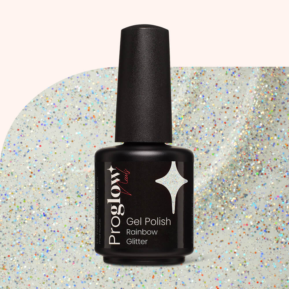 Gel Polish Shellac Rainbow Glitter