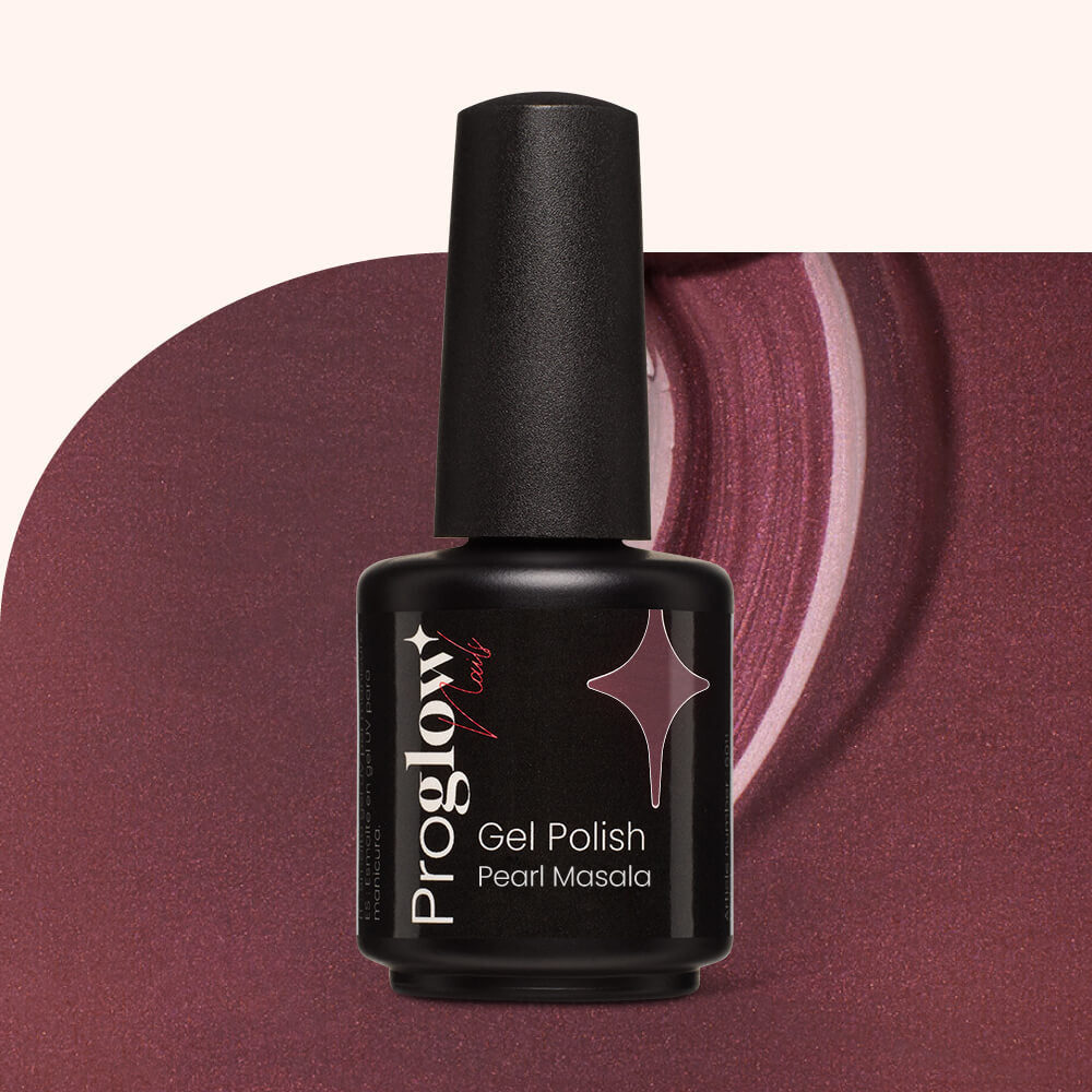 Gel Polish Shellac Pearl Marsala