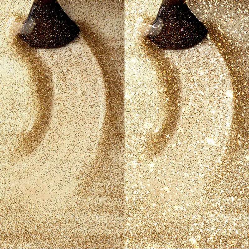 Gel Polish Flashing Gold Top Coat - No Wipe