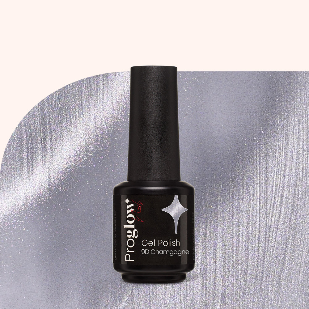 Gel Polish Shellac Cat-Eye 9D Champagne