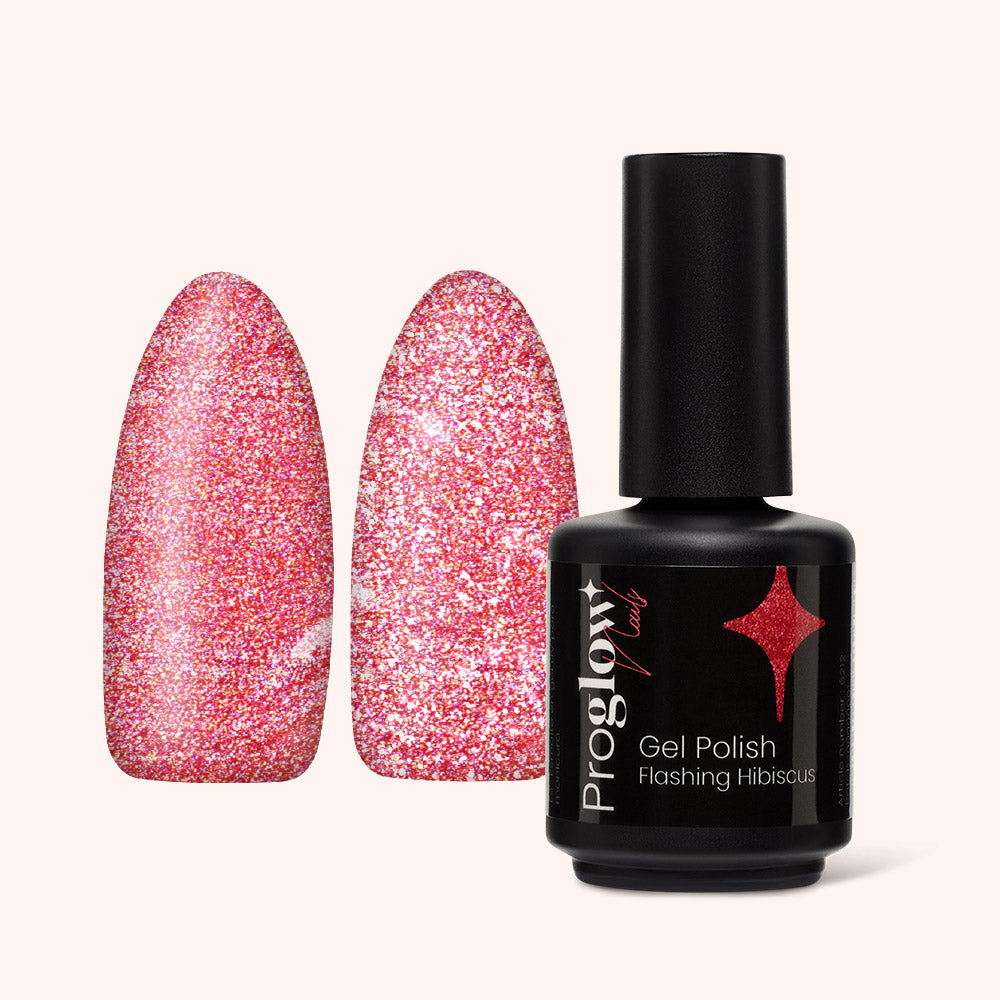 Gel Polish Shellac Flashing Hibiscus