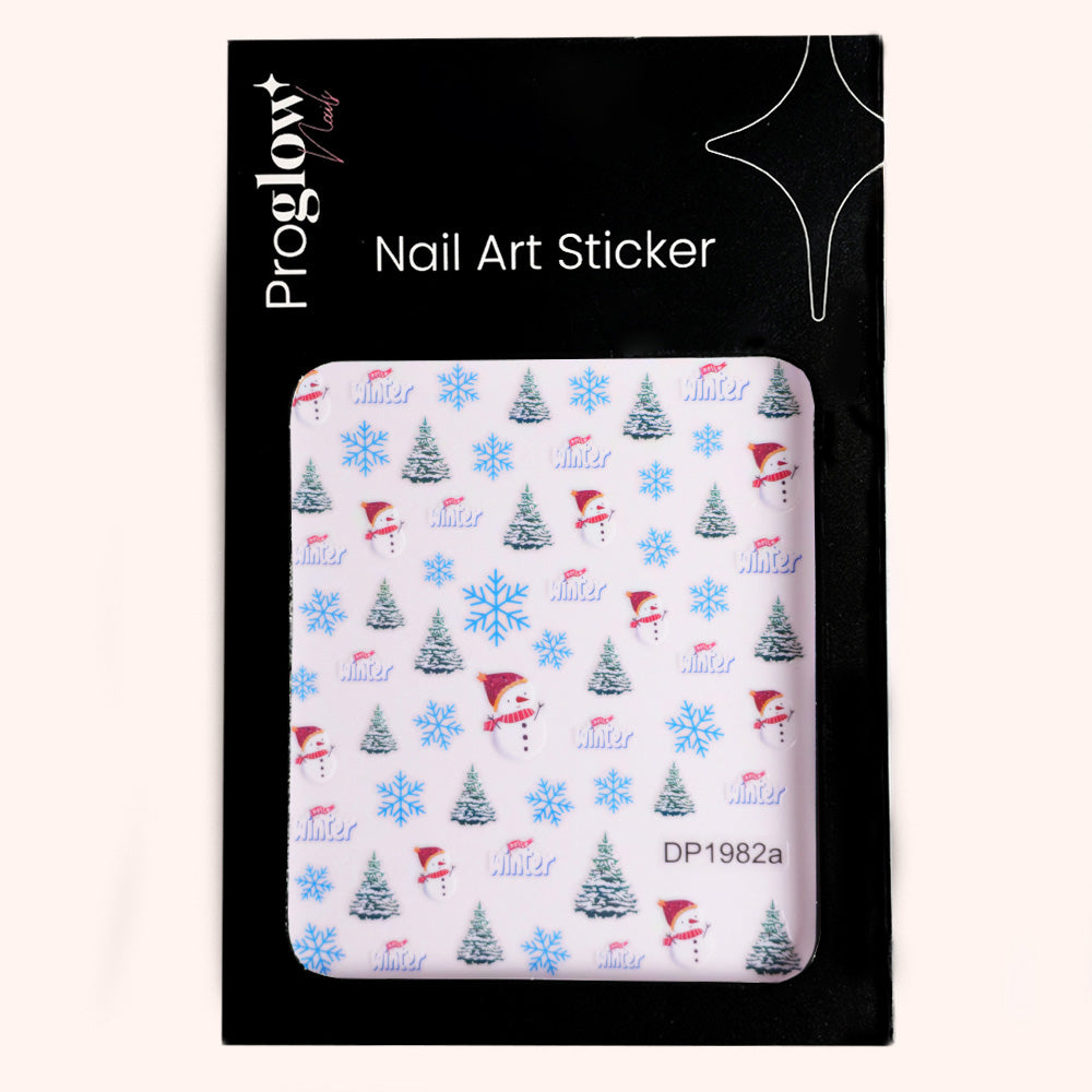 Nail Sticker Snowman